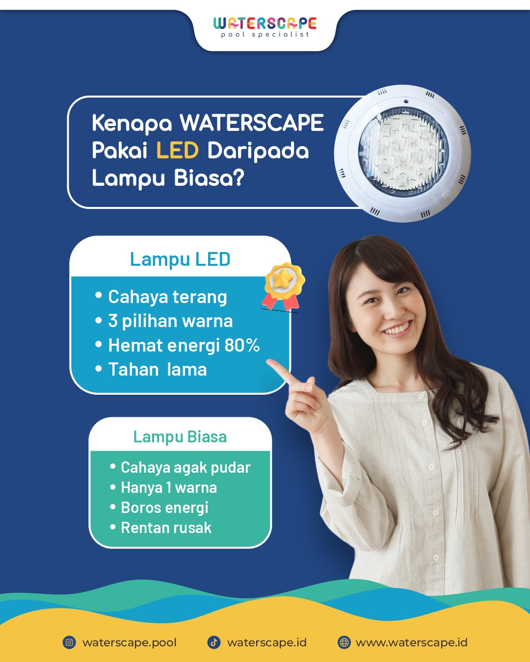 Cara Memilih Lampu Kolam Renang yang Tepat