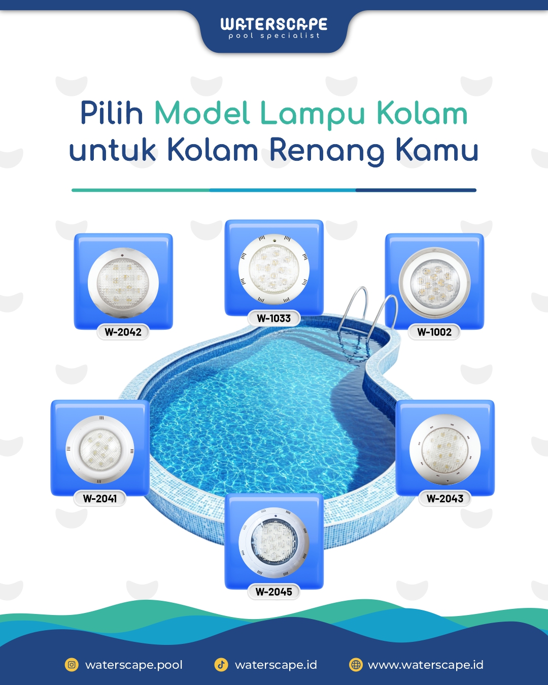 lampu kolam renang Waterscape