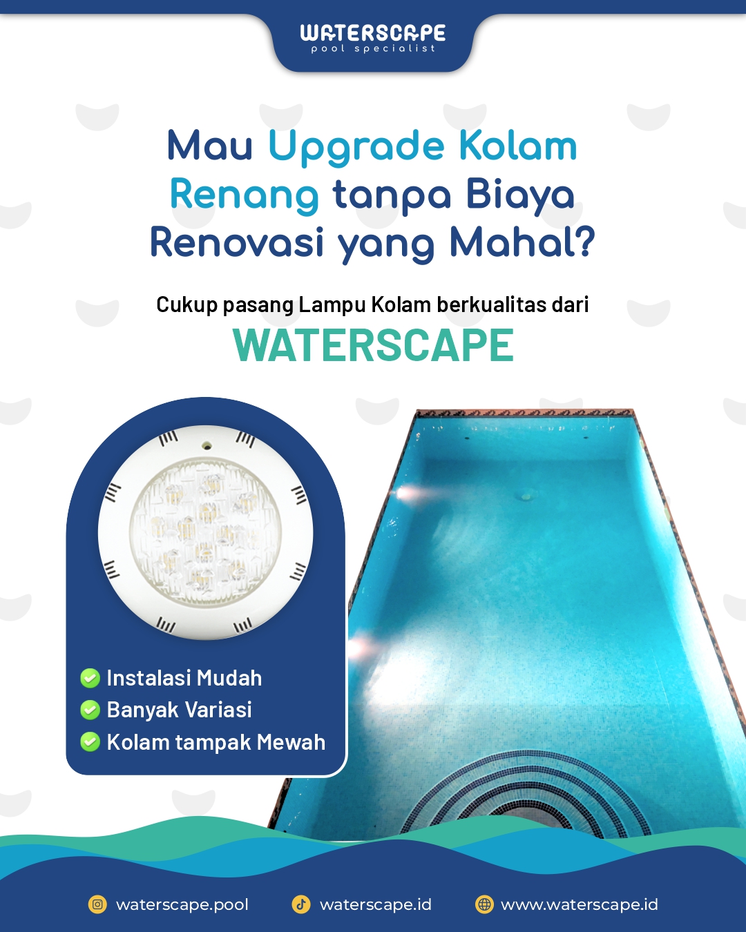 lampu fiber optic kolam renang